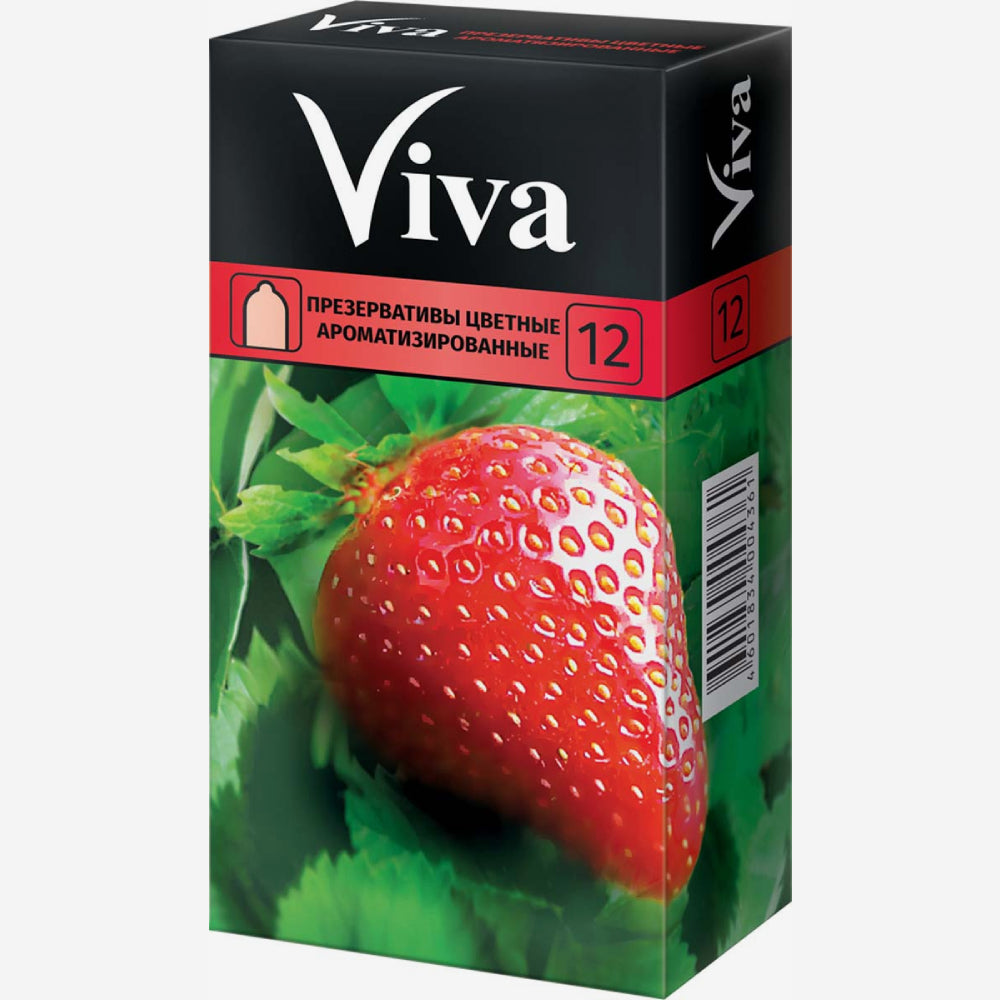 Viva презервативы цветные аромат 12шт.