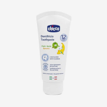 Chicco зубная паста яблоко-банан 6г+