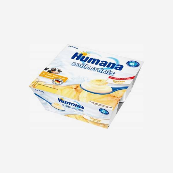 Humana банановый йогурт 100г. 4шт.