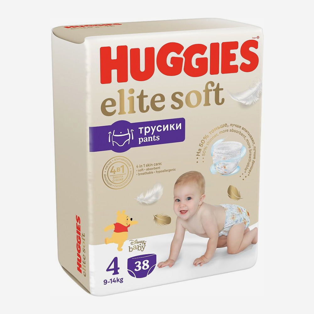 Huggies Elite Soft трусики N4 38шт.