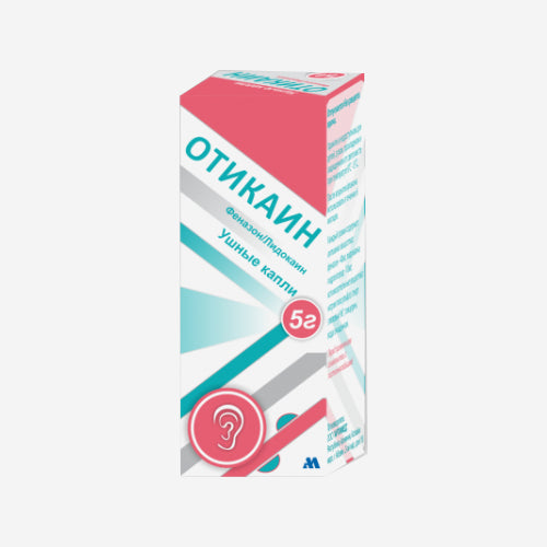 Отикаин ушные капли фл. 5г