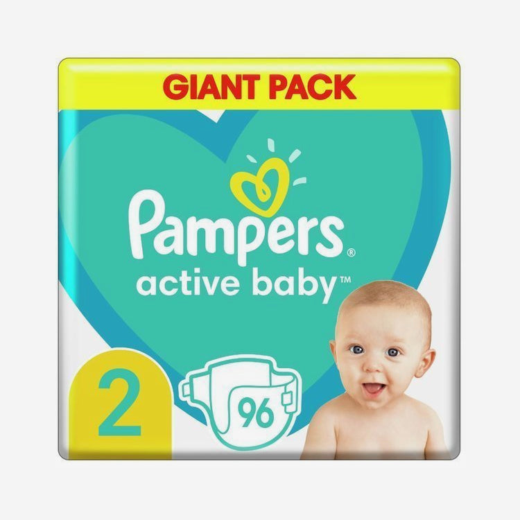 Pampers подгузники N2 96шт.