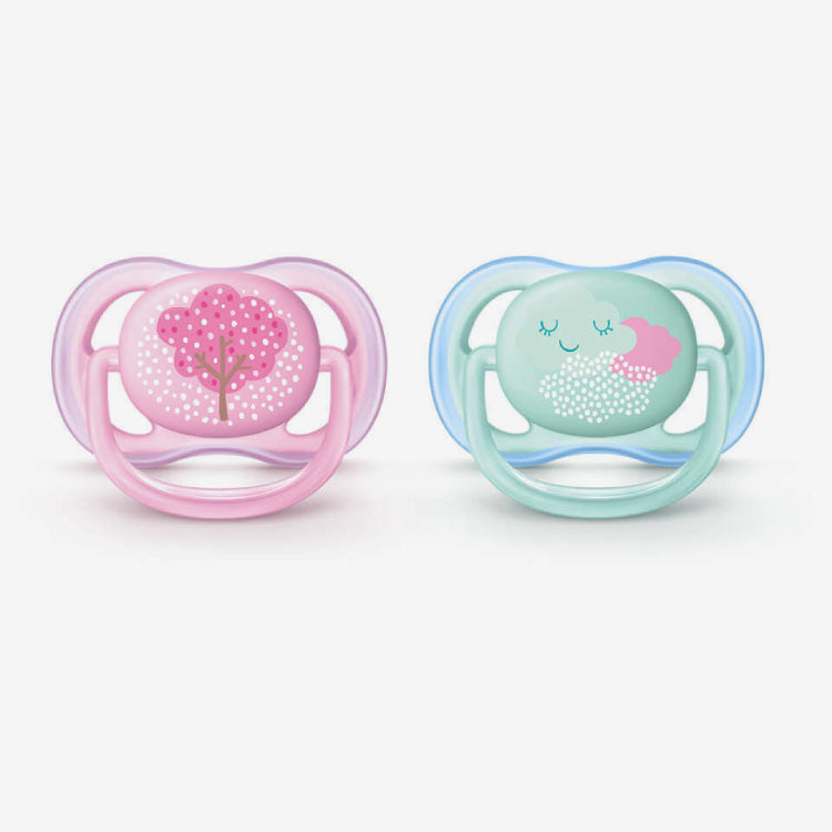 Avent Ultra Air пустышка из силикона 0-6 мес. 2шт.