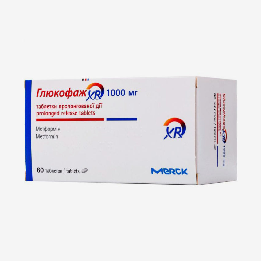 Глюкофаж ХР 1000мг 60шт.