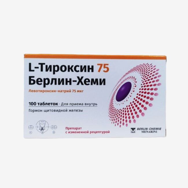 Л-Тироксин таб. 75мкг 100шт.