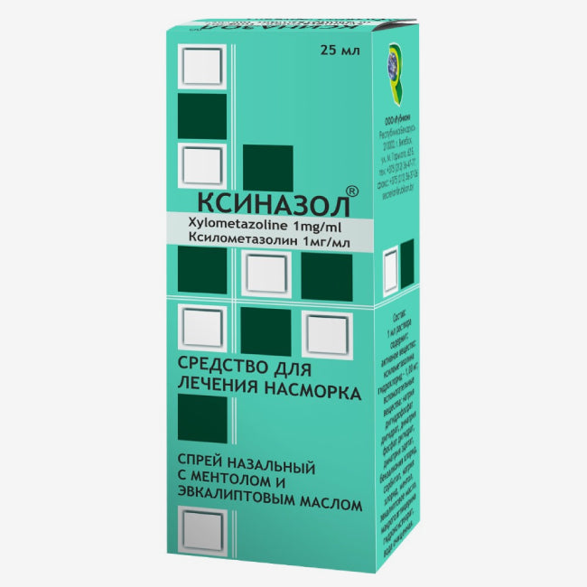 Ксиназол 0.1% спрей с ментолом и эвкалиптом 10мл