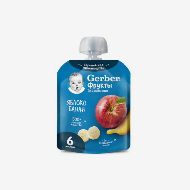 Gerber пюре яблоко+банан 90г