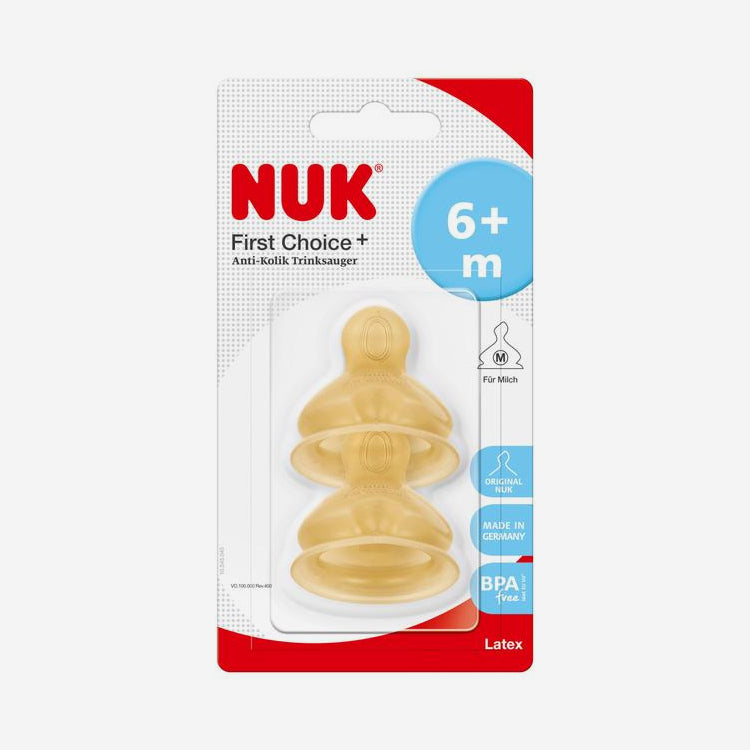 NUK соска латекс (6мес. +)