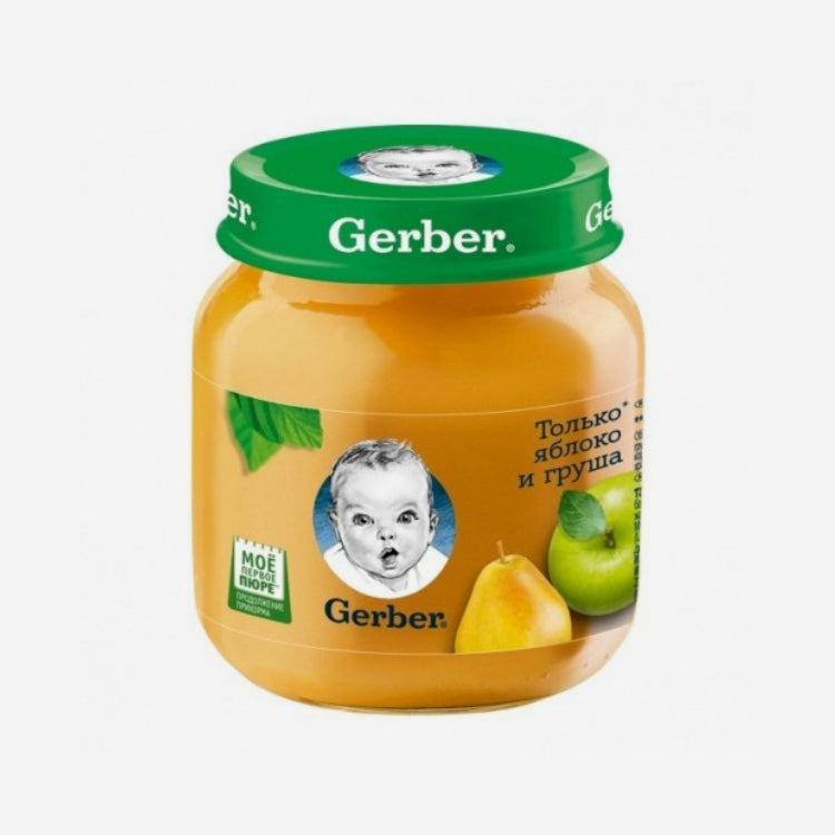 Gerber пюре яблоко + груша 130г