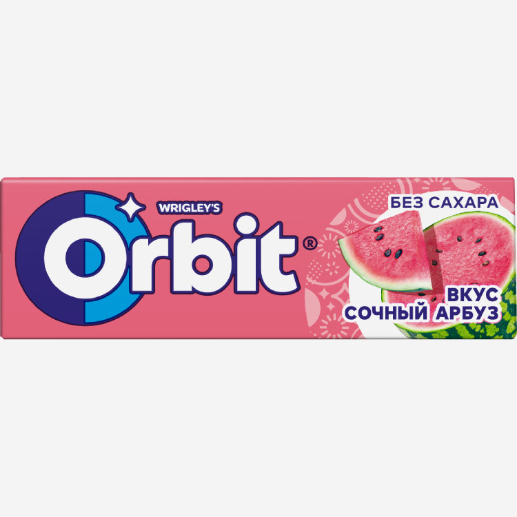 Orbit арбуз жвачка без сахара 1шт.