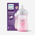 AVENT Natural бутылка пласт. розовая 1м+ 260мл 1шт.