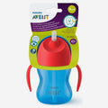 AVENT чашка с трубочкой красный-синий 9м+ 200мл