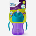 AVENT чашка с трубочкой синий-фиолетовый 9м+ 200мл