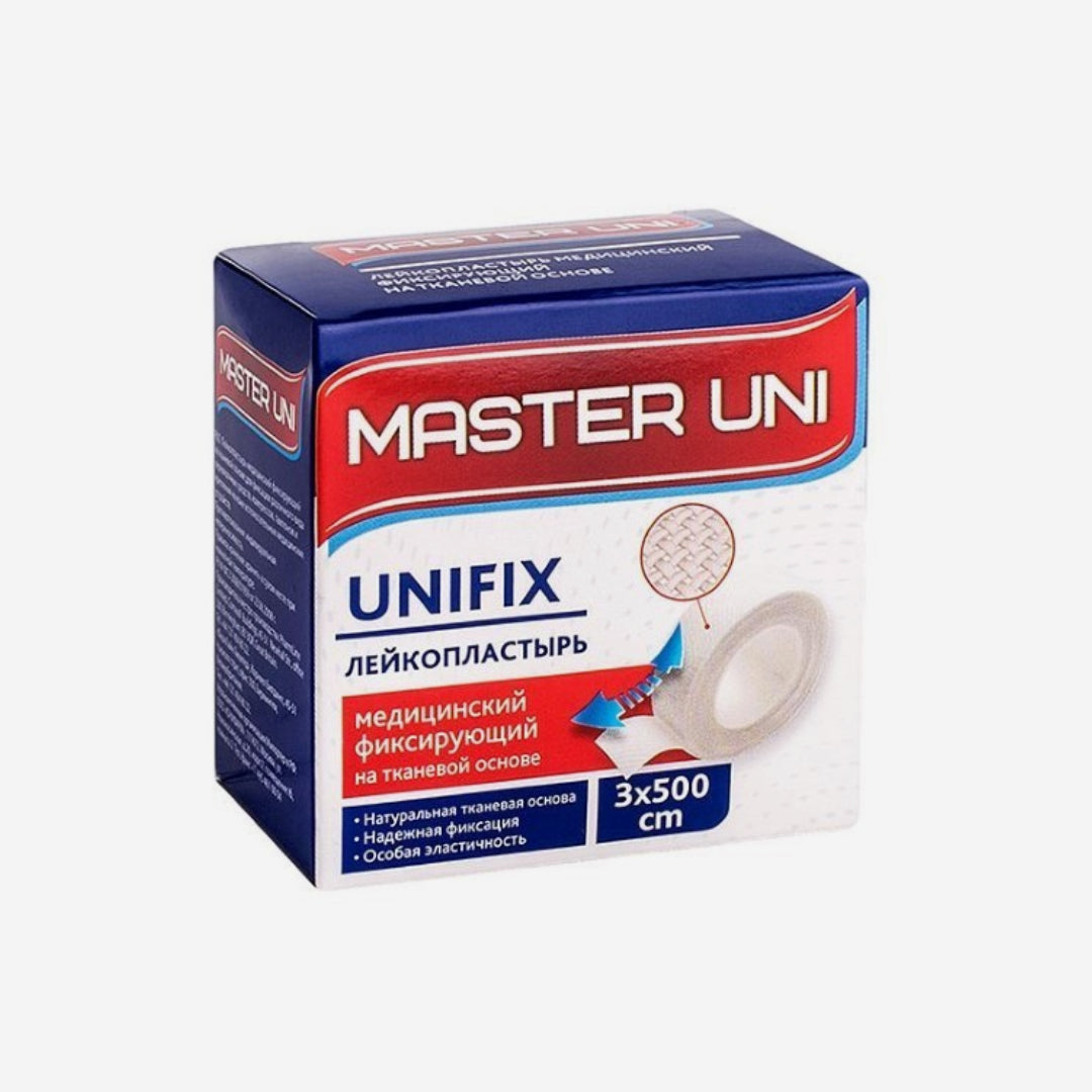 Master Uni Лейкопластырь ткань 3x500см