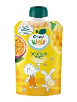 Фруто Няня пюре желтый микс 6 мес. 90гр  -,