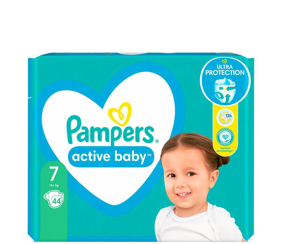 Pampers,  Памперс 7-44шт  Памперс Pampers,