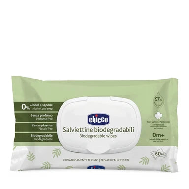 Chicco  влажные салфетки 60шт