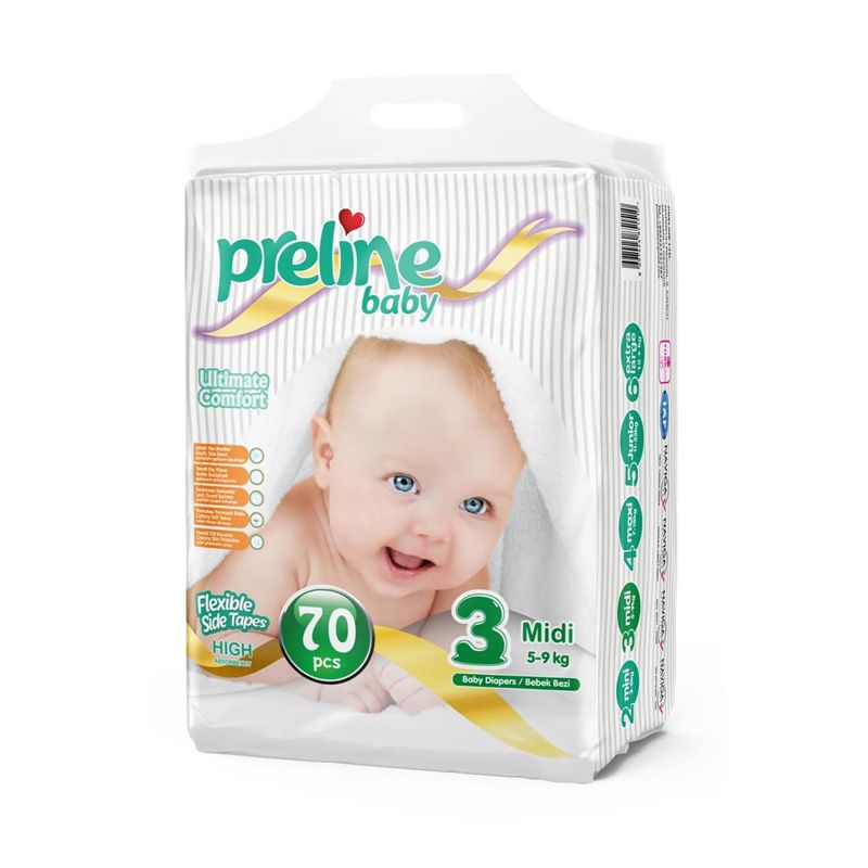 Preline подг. д/д 3 5-9кг 70шт