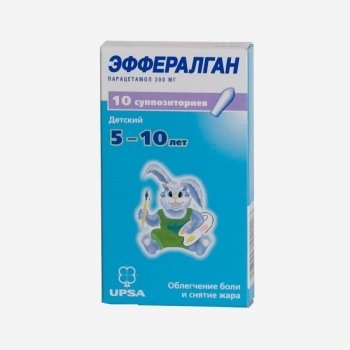 Эффералган свечи 300мг 10шт.